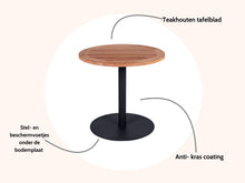 Load image into Gallery viewer, MaximaVida round metal garden table Java black 80 cm - heavy 49 kg model
