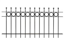 Load image into Gallery viewer, MaximaVida metal garden fence Lichtenvoorde 80 x 159 cm black - hot-dip galvanised
