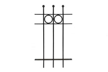 Load image into Gallery viewer, MaximaVida metal garden fence Lichtenvoorde 80 x 47 cm black - hot-dip galvanised
