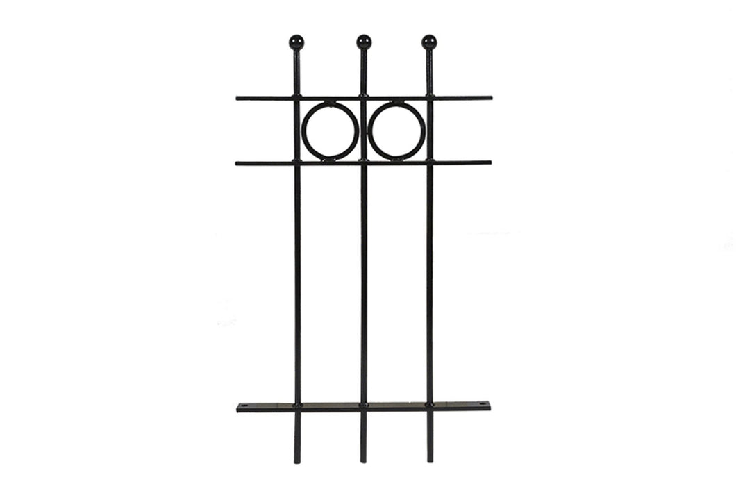 MaximaVida metal garden fence Lichtenvoorde 80 x 47 cm black - hot-dip galvanised