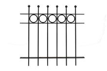 Load image into Gallery viewer, MaximaVida metal garden fence Lichtenvoorde 80 x 83 cm black - hot-dip galvanised
