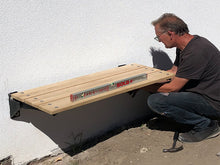 Load image into Gallery viewer, MaximaVida folding facade bench Jordaan 100 cm – FSC ash wood
