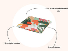 Load image into Gallery viewer, MaximaVida chair cushion Vaiana 47 x 42 x 4 cm - water repellent
