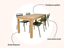 Load image into Gallery viewer, MaximaVida garden set Java 180 cm olive green
