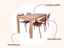 Load image into Gallery viewer, MaximaVida garden set Java 150 cm rust brown
