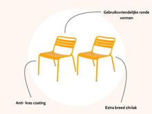 Load image into Gallery viewer, MaximaVida metal lounge chair Max XXL yellow ochre - 2 pieces
