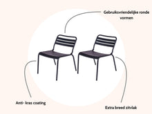 Load image into Gallery viewer, MaximaVida metal lounge chair Max XXL black - 2 pieces
