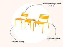 Load image into Gallery viewer, MaximaVida metal lounge chair set Max XXL ochre yellow
