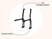 Load image into Gallery viewer, MaximaVida folding wall brackets set Jordaan standing with backrest
