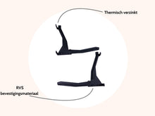 Load image into Gallery viewer, MaximaVida folding wall brackets set Jordaan with backrest
