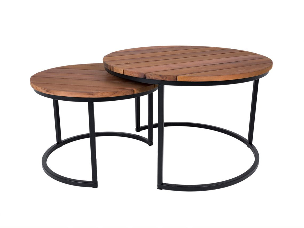 MaximaVida round outdoor coffee table set Vancouver XL 75 cm – especially for outdoor use