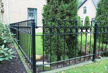 Load image into Gallery viewer, MaximaVida garden fence end post Lichtenvoorde 80 cm black-hot-dip galvanised
