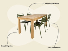 Afbeelding in Gallery-weergave laden, MaximaVida tuinset Java 150 cm olijfgroen

