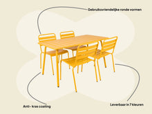 Lade das Bild in den Galerie-Viewer, MaximaVida Gartenset Max, in der Farbe okergelb 150 cm

