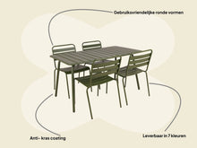 Lade das Bild in den Galerie-Viewer, MaximaVida Gartenset Max, in der Farbe olivgrün 150 cm
