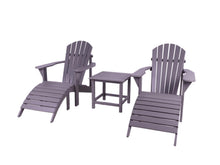 Load image into Gallery viewer, MaximaVida polywood adirondack garden chair set Montreal grey – luxurious version
