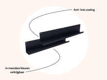 Load image into Gallery viewer, MaximaVida shelf Wally 80 x 9 x 15 cm black  - 2 pieces
