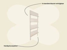 Load image into Gallery viewer, MaximaVida wall rack Jamie ivory bookshelf – magazine rack – 180 x 80 cm

