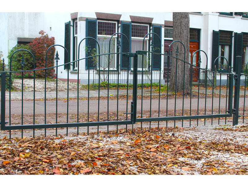 MaximaVida double metal gate Utrecht 90 cm green - posts and latch included