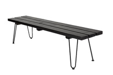 Load image into Gallery viewer, MaximaVida backrest and seat for 140 cm bench black – DIY bench
