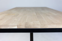 Load image into Gallery viewer, MaximaVida dining set 160 cm- 4 Rattan chairs Delhi- Oak wooden table 160 cm x 90 cm
