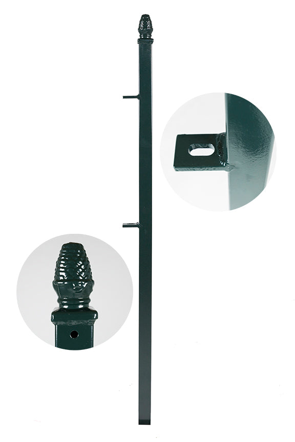 OUTLET GROENLO MaximaVida eindpaal tuinhek Utrecht 70 cm groen - thermisch verzinkt
