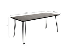 Load image into Gallery viewer, MaximaVida table top Chicago 120 cm black - pinewood veneer
