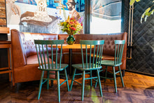 Load image into Gallery viewer, MaximaVida wooden chair Maxime green - two pieces per box
