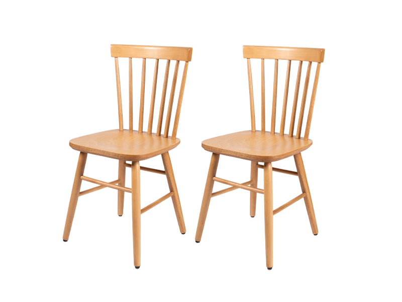 MaximaVida wooden chair Maxime natural - two pieces per box