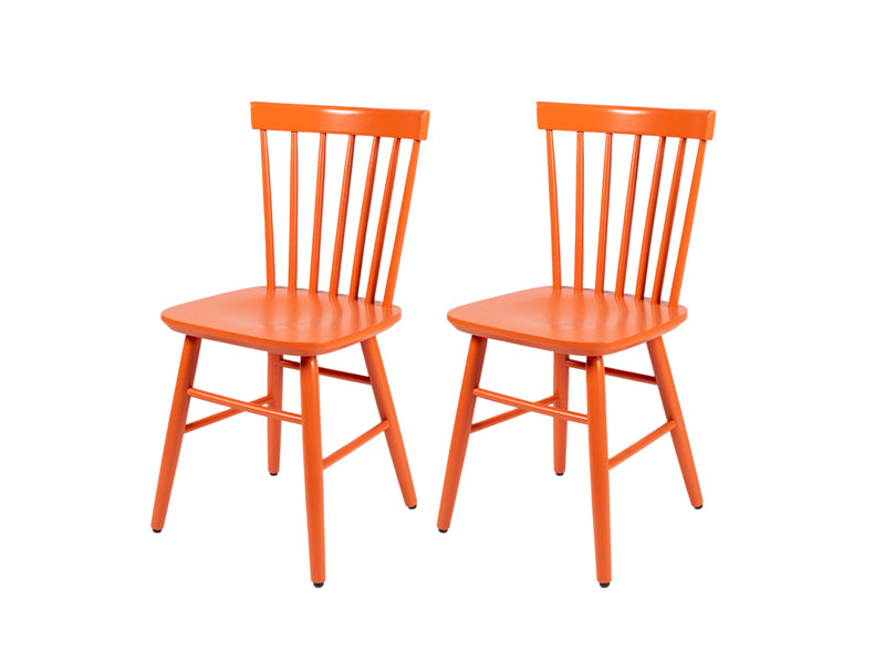 MaximaVida wooden chair Maxime warm orange - two pieces per box