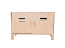 Load image into Gallery viewer, MaximaVida houten commode lockerkast Lars 80 x 40 x 100 cm – 4 schappen

