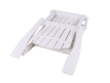 Load image into Gallery viewer, MaximaVida plastic Adirondack garden chair with footstool Montreal white – foldable
