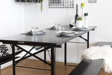 Load image into Gallery viewer, MaximaVida construction kit Berlin for fordable beer bench - frame 75 cm black coated

