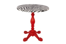 Load image into Gallery viewer, MaximaVida topalit table-top Zebra  round 70 cm  indoor and outdoor use
