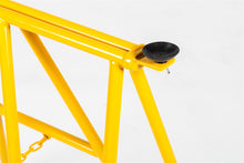 Load image into Gallery viewer, MaximaVida metal trestle set Camden Market ochre yellow- with suction caps
