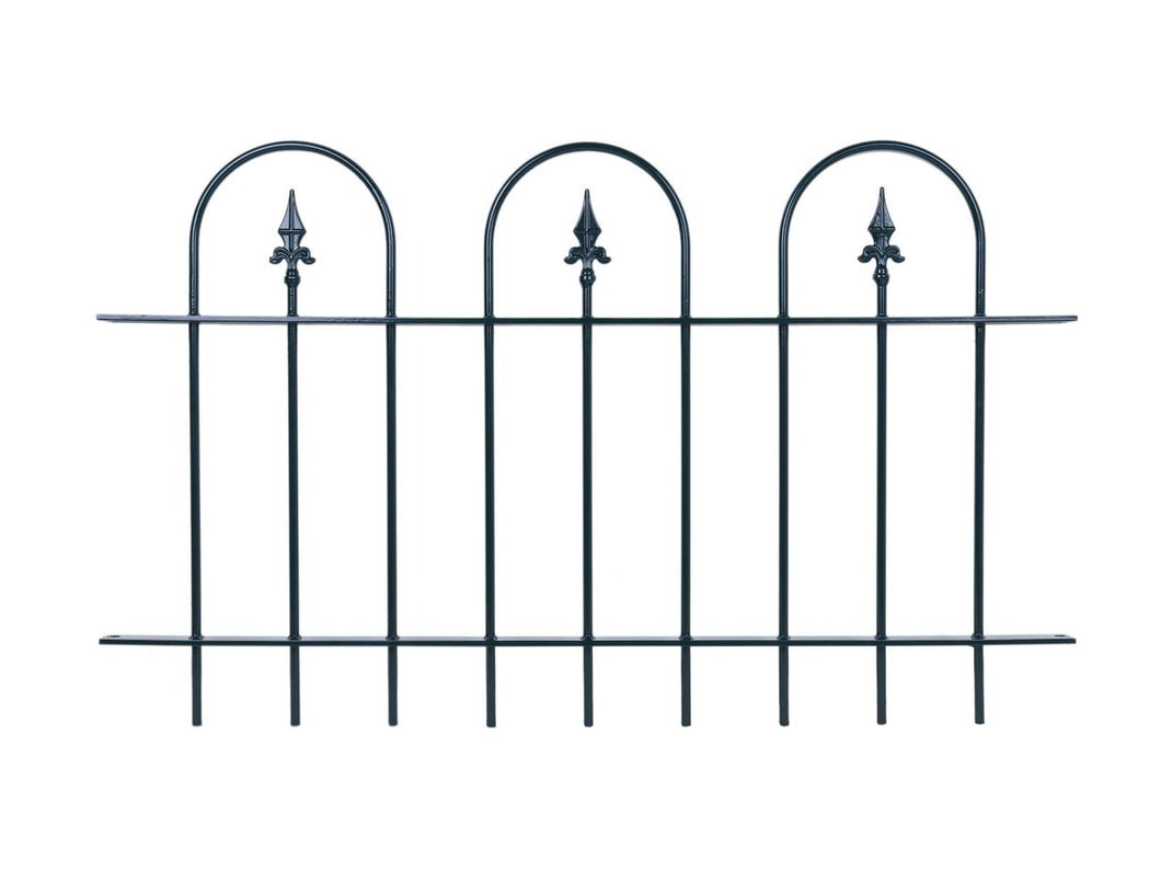 MaximaVida metal garden fence Utrecht 70 x 119 cm green -hot-dip galvanised