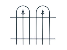 Load image into Gallery viewer, MaximaVida metal garden fence Utrecht 70 x 83 cm green - hot-dip galvanised
