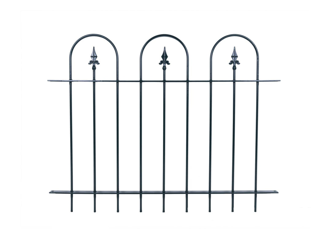 MaximaVida metal garden fence Utrecht 90 x 119 cm green - hot-dip galvanised