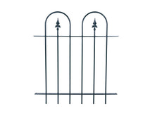 Load image into Gallery viewer, MaximaVida metal garden fence Utrecht 90 x 83 cm green - hot-dip galvanised
