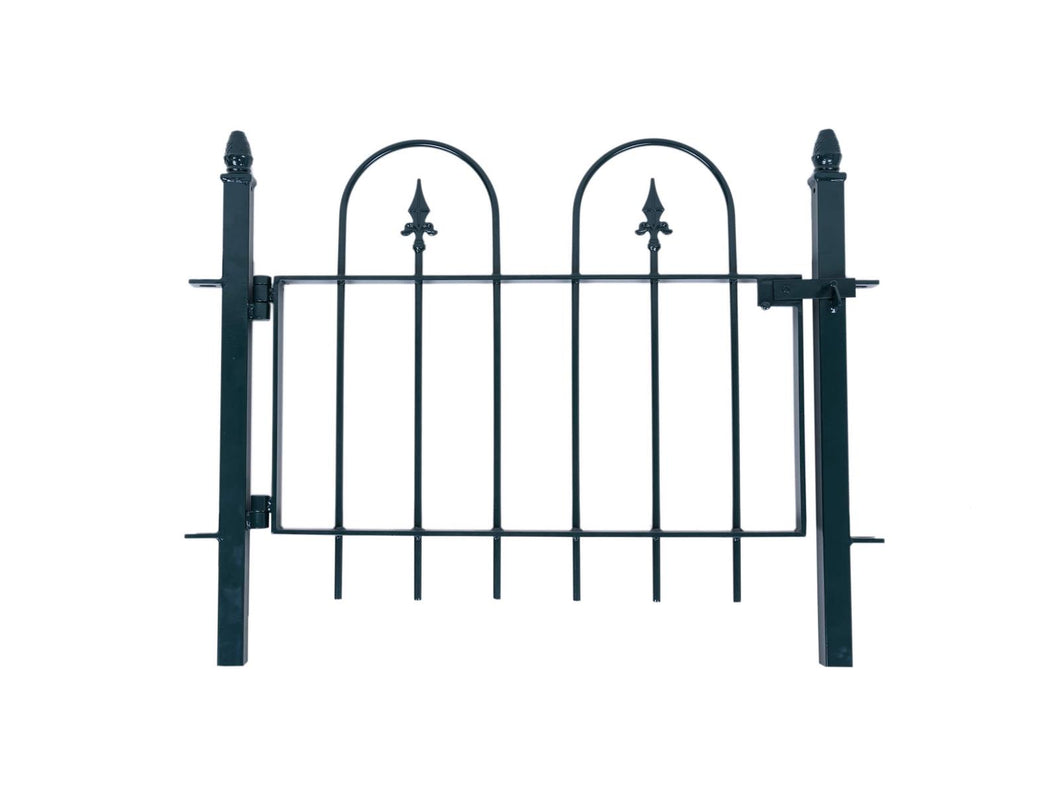 MaximaVida metal garden fence- Utrecht type 70 cm pedestrian gate including posts