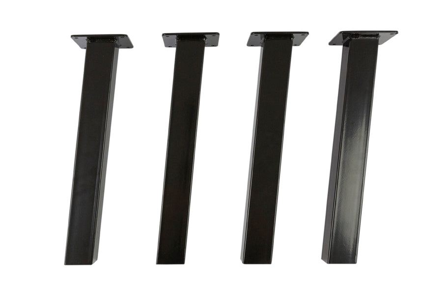 MaximaVida metal slanted table legs New York 40 cm square black coated