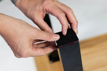 Load image into Gallery viewer, MaximaVida metal slanted table legs New York 40 cm square black coated
