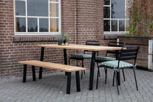 Load image into Gallery viewer, MaximaVida metal slanted table legs New York 40 cm square black coated
