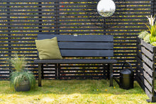 Load image into Gallery viewer, MaximaVida backrest and seat for 140 cm bench black – DIY bench
