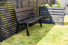 Load image into Gallery viewer, MaximaVida backrest and seat for 140 cm bench black – DIY bench
