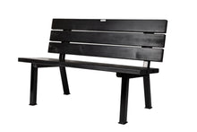 Load image into Gallery viewer, MaximaVida backrest and seat for 140 cm bench black – DIY bench
