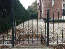Lade das Bild in den Galerie-Viewer, MaximaVida Gartenzaun Endpfosten Utrecht 70 cm grün - feuerverzinkt
