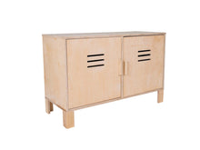 Load image into Gallery viewer, MaximaVida houten commode lockerkast Lars 80 x 40 x 100 cm – 4 schappen
