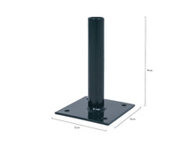 Load image into Gallery viewer, MaximaVida universal baseplate for green garden fence posts
