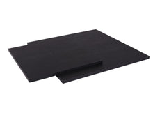 Lade das Bild in den Galerie-Viewer, MaximaVida Set viereckige Tischplatten Chicago 45 und 60 cm schwarz – Kiefernholz Furnier
